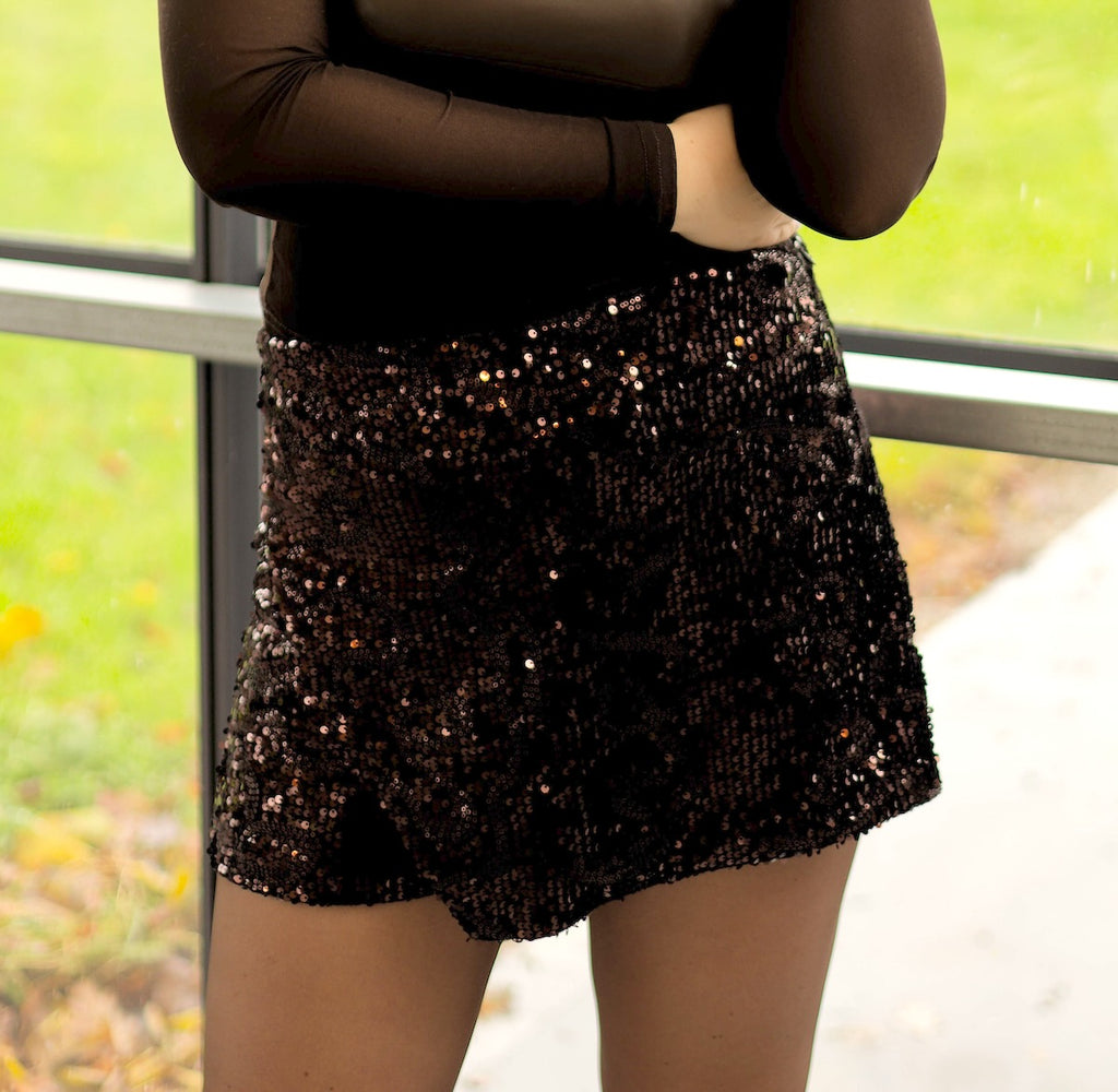 Jupe Short à Sequins