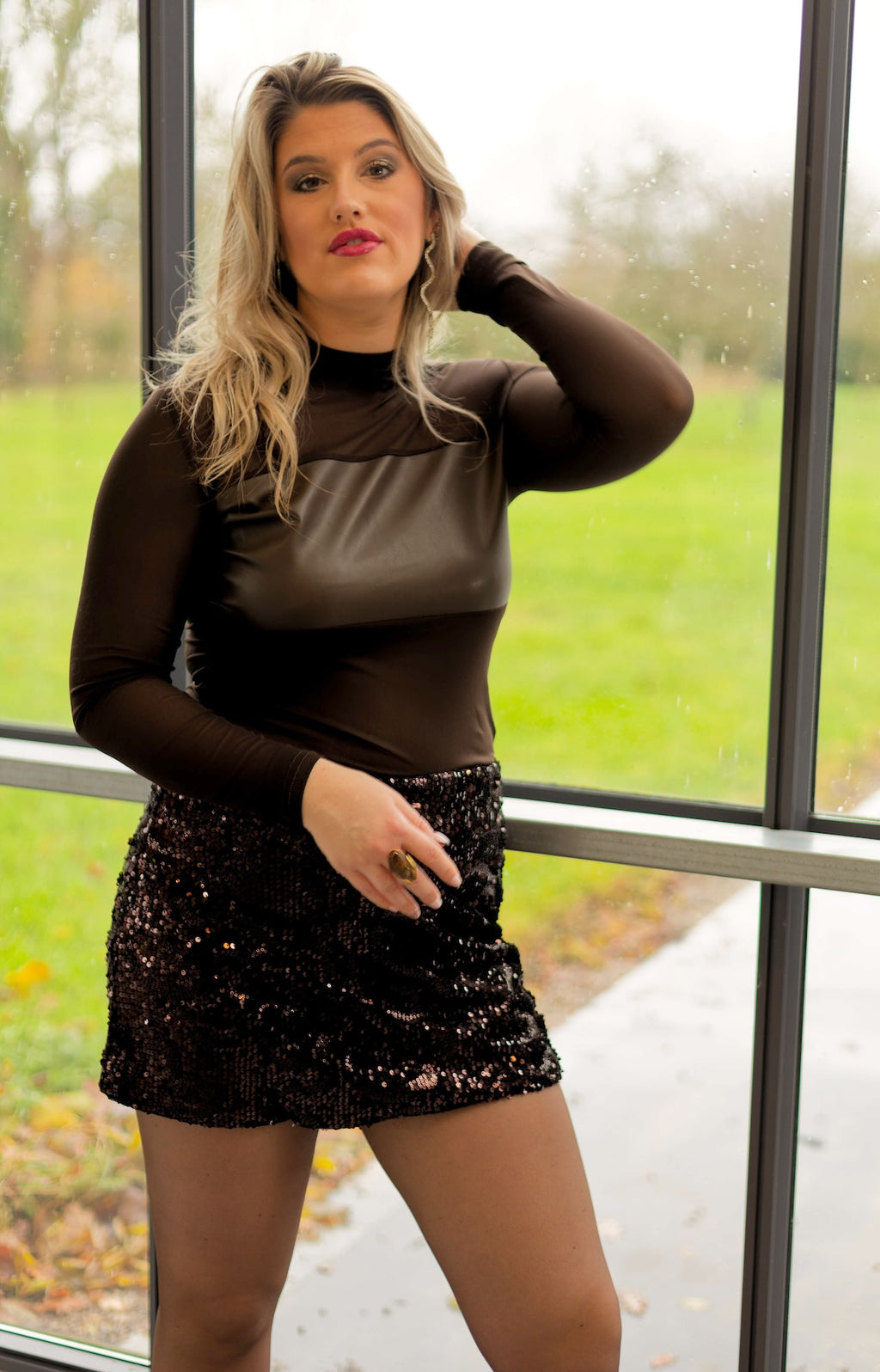 Jupe Short à Sequins