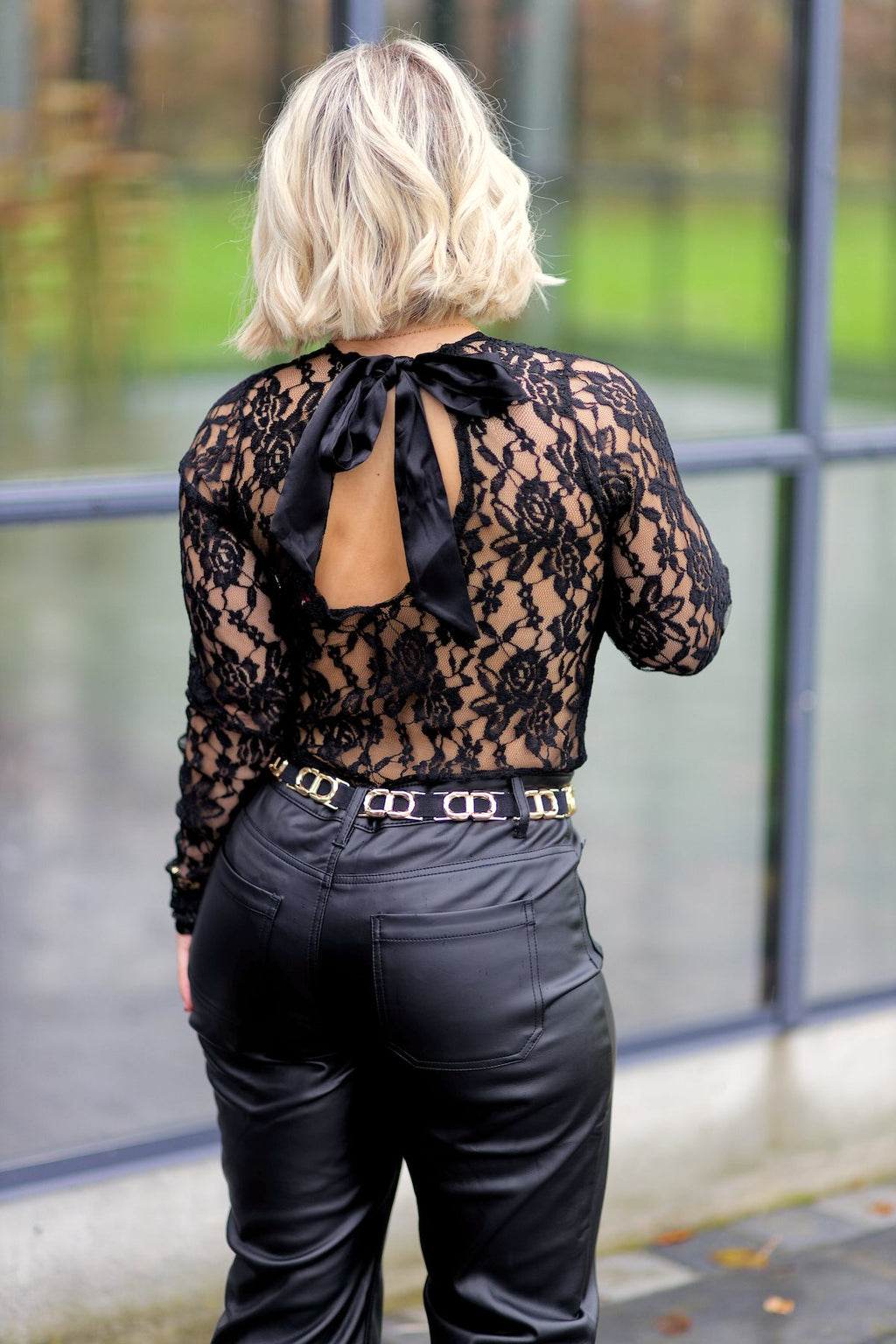 Body Dentelle Noeud au Dos