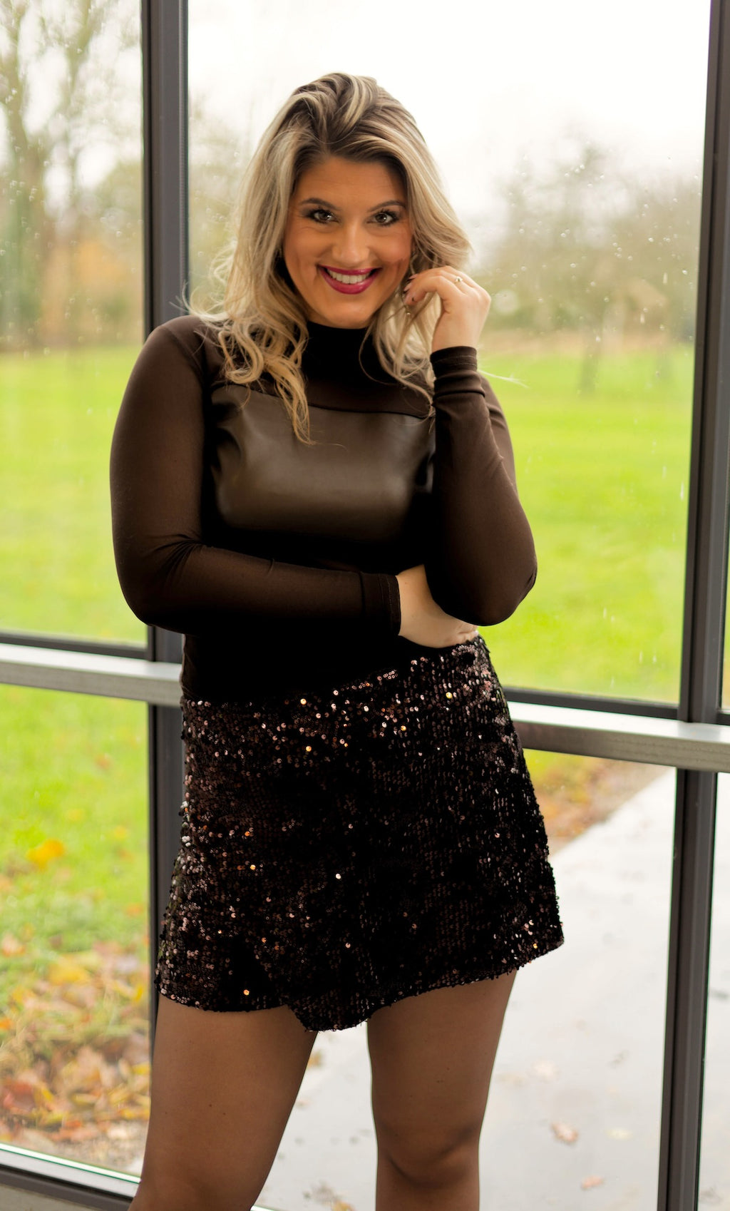 Jupe Short à Sequins