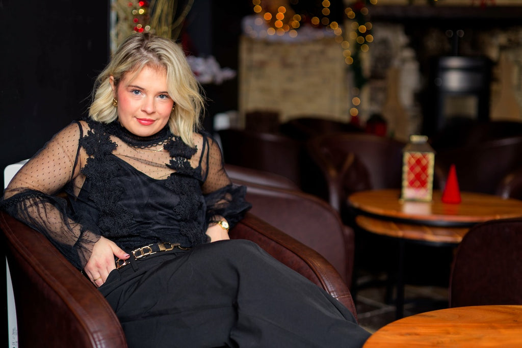 Haut  à Pois Tulle & Dentelle