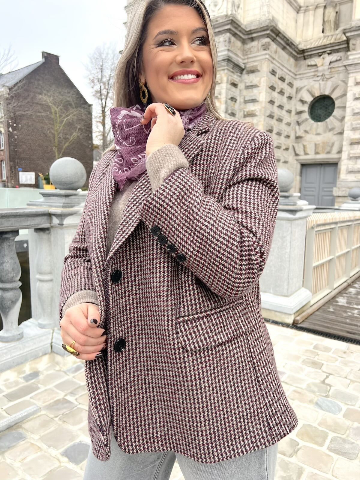 Blazer Pied de Poule