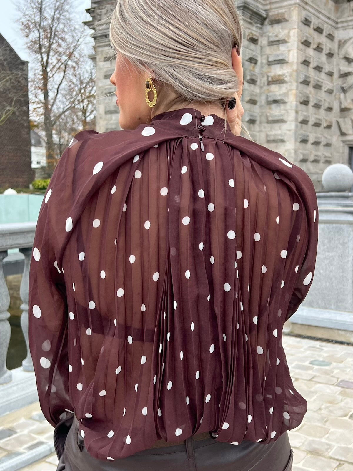 Blouse à Pois