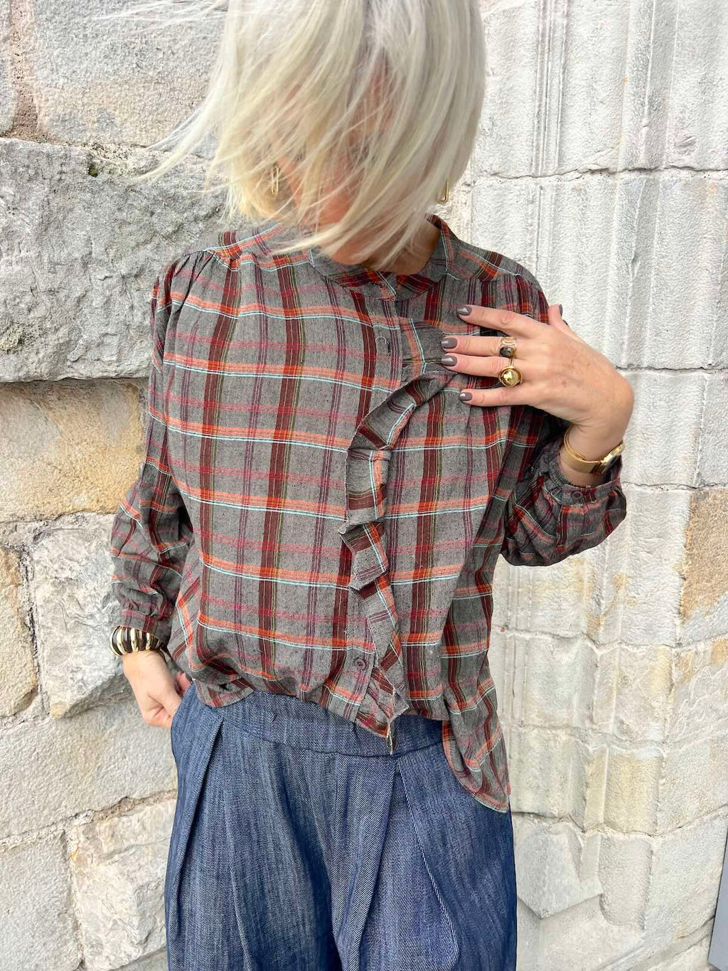 Chemise à Grands Carreaux