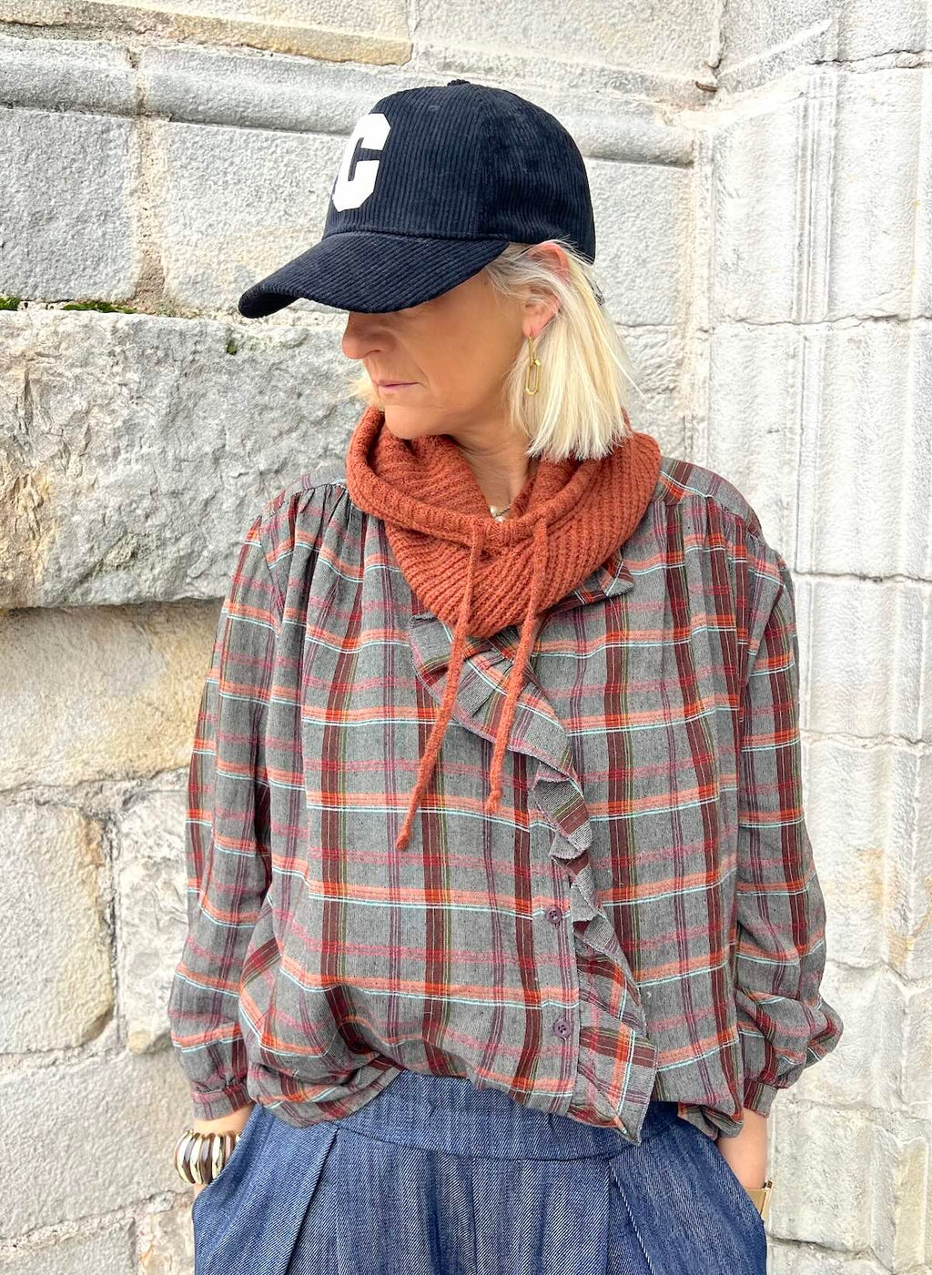 Chemise à Grands Carreaux