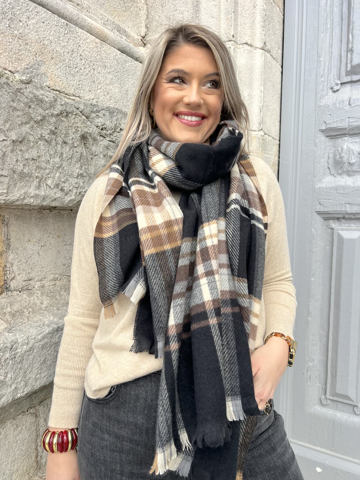 Écharpe à Carreaux