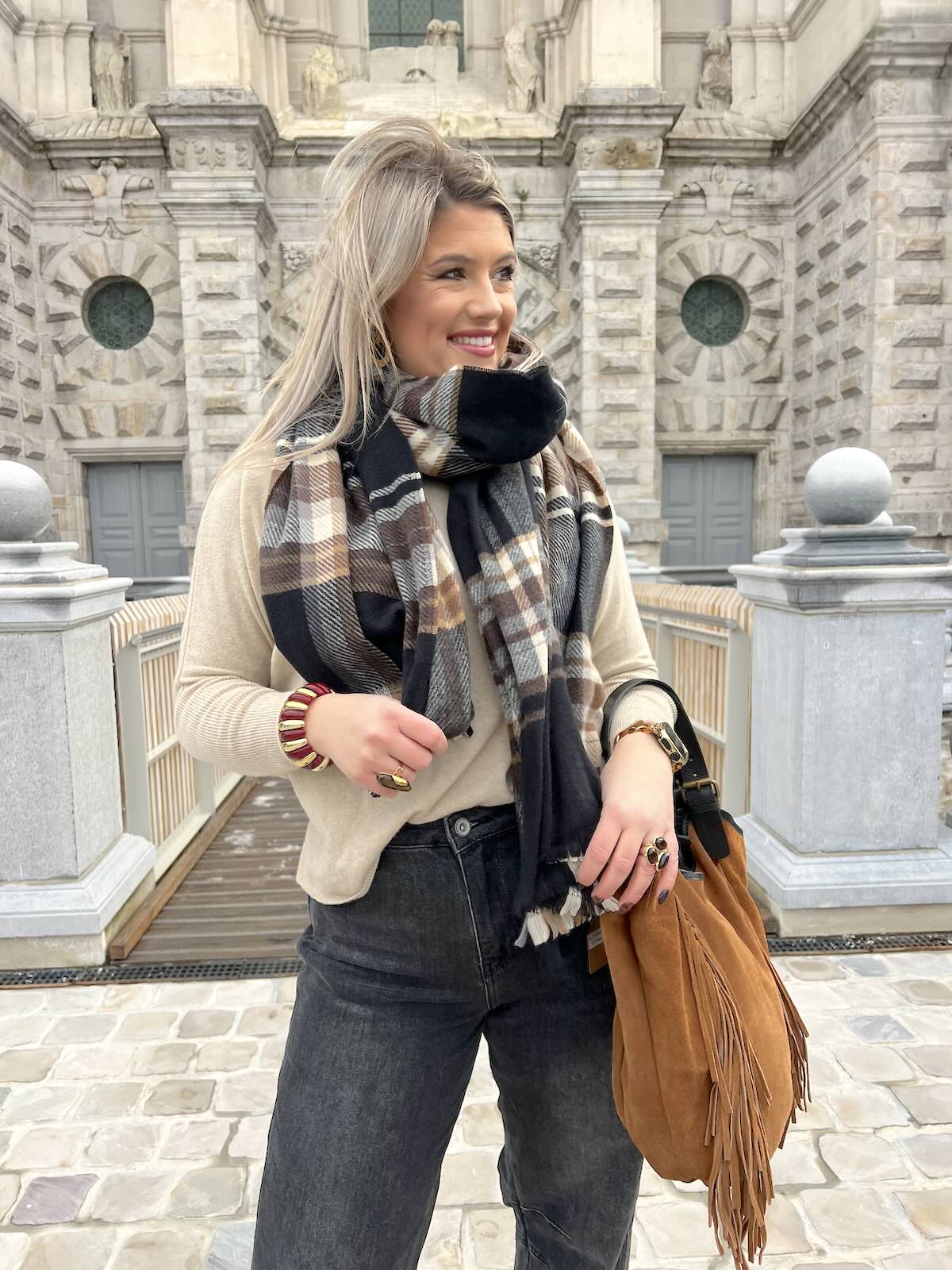 Écharpe à Carreaux