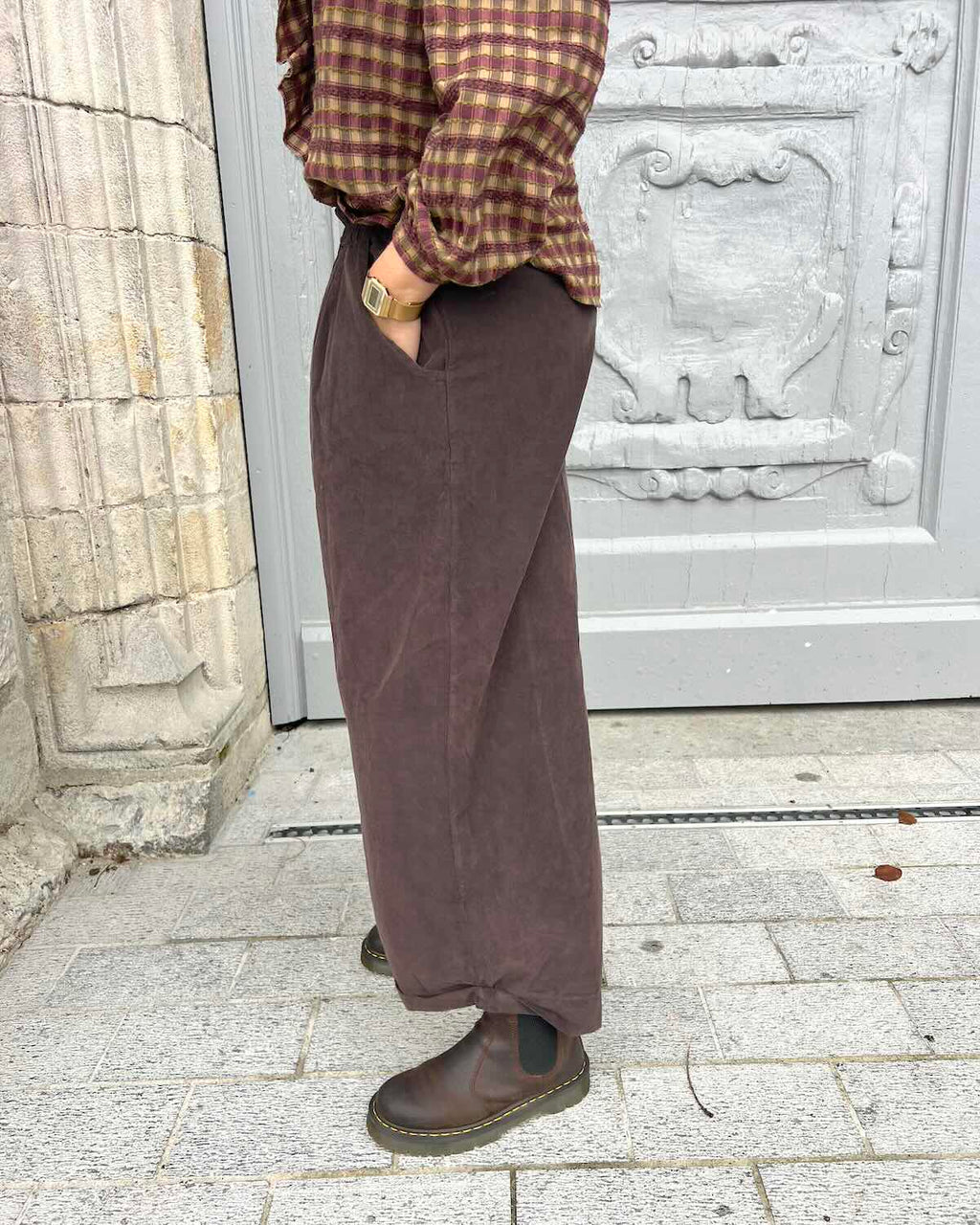 Pantalon Ballon en Velours