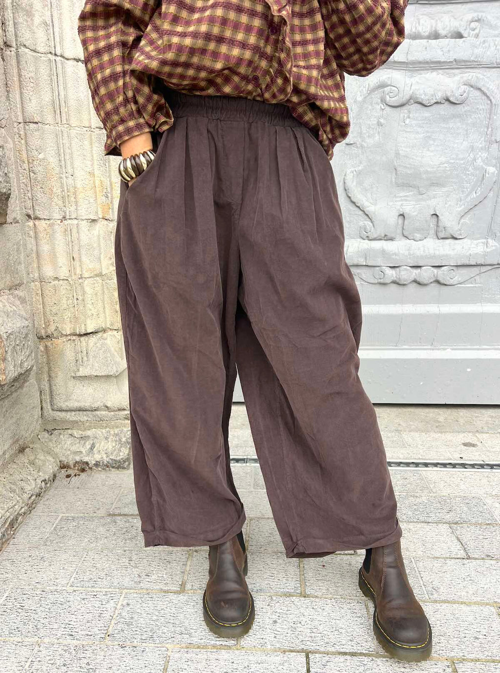 Pantalon Ballon en Velours