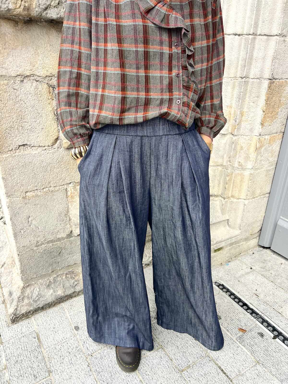 Pantalon Fluide Denim