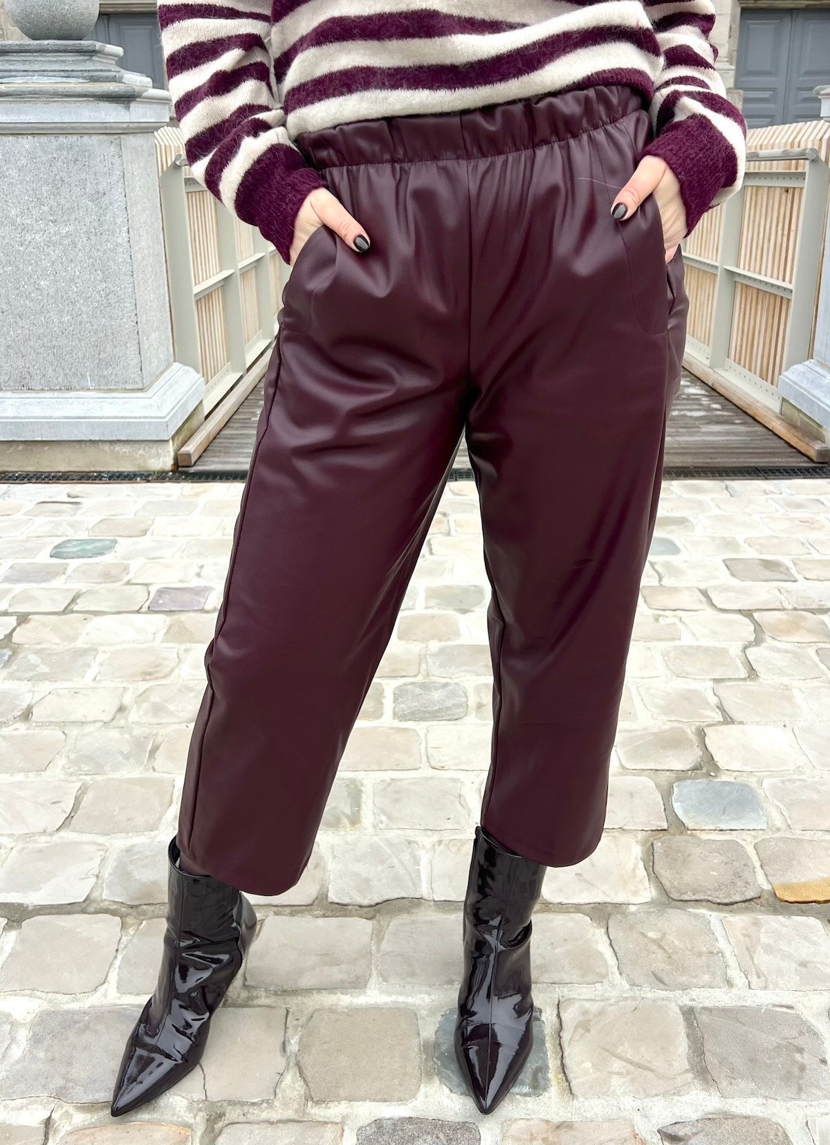 Pantalon Simili Cuir