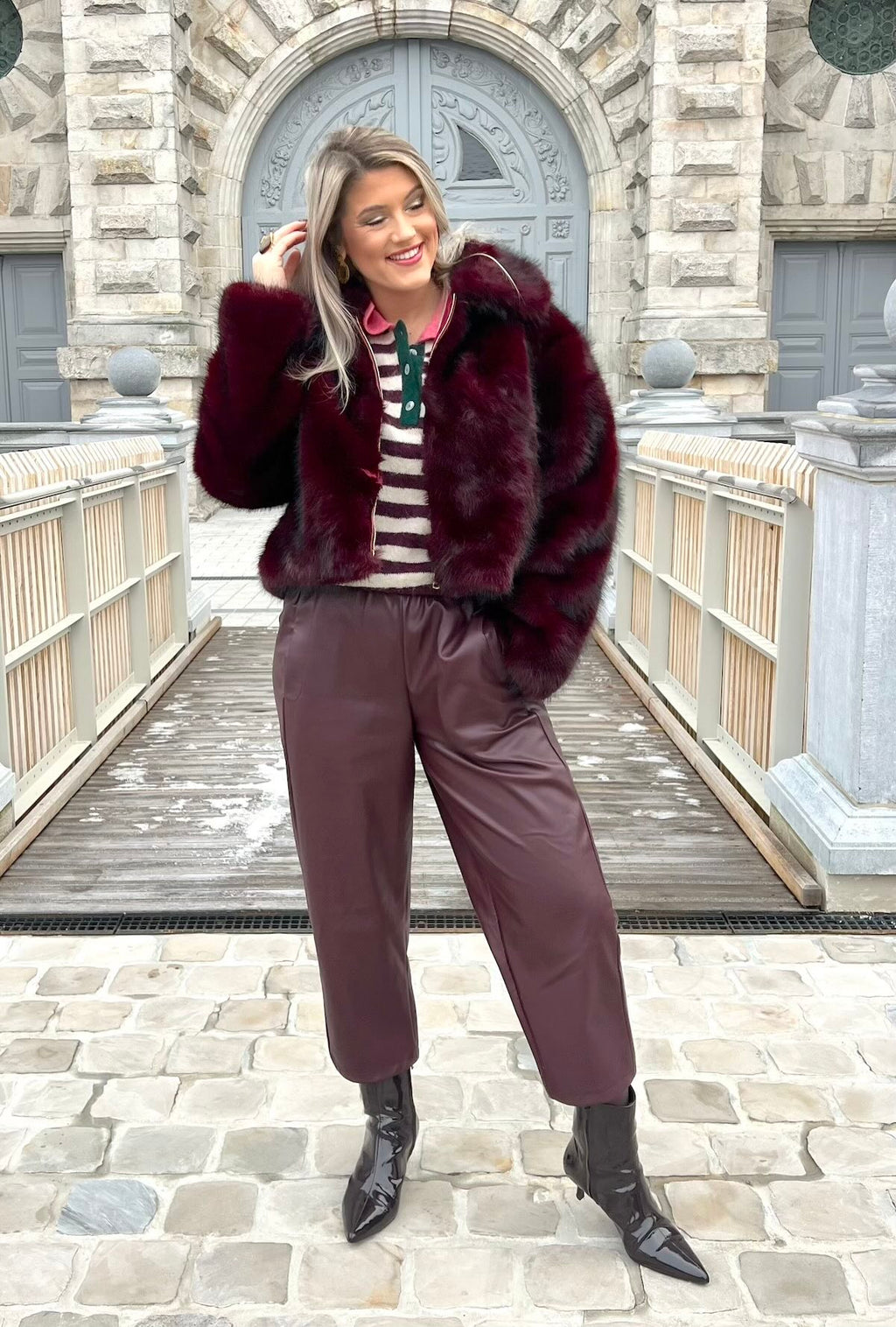 Pantalon Simili Cuir