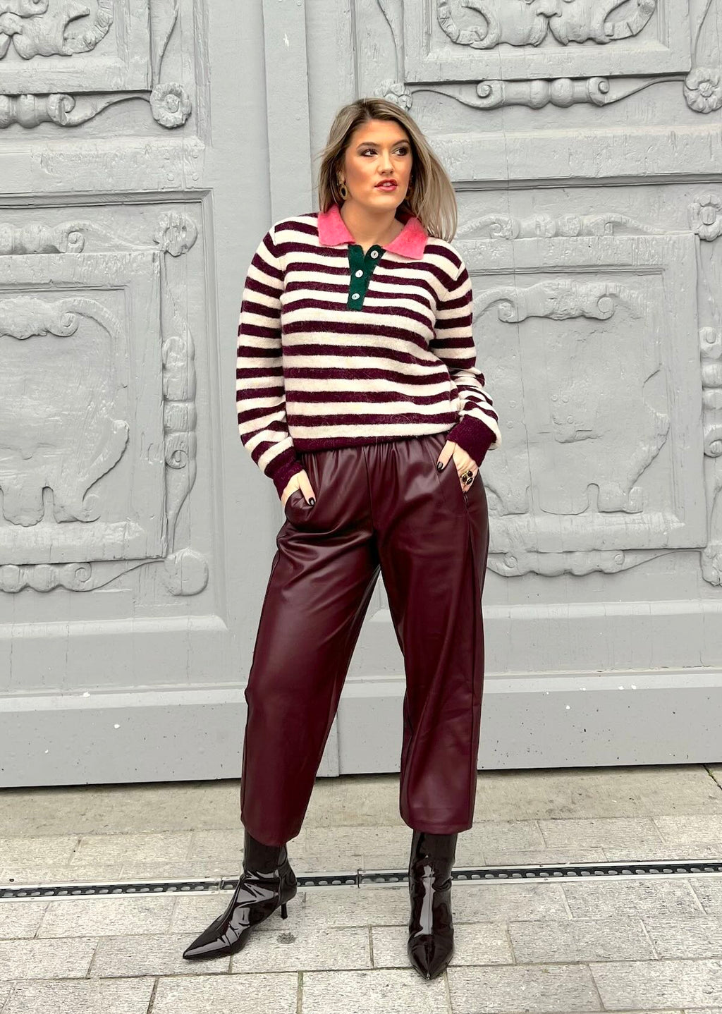 Pantalon Simili Cuir